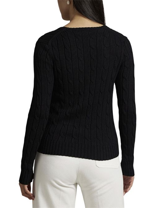 scollo a v donna a  trecce nero Ralph Lauren | 211971870002